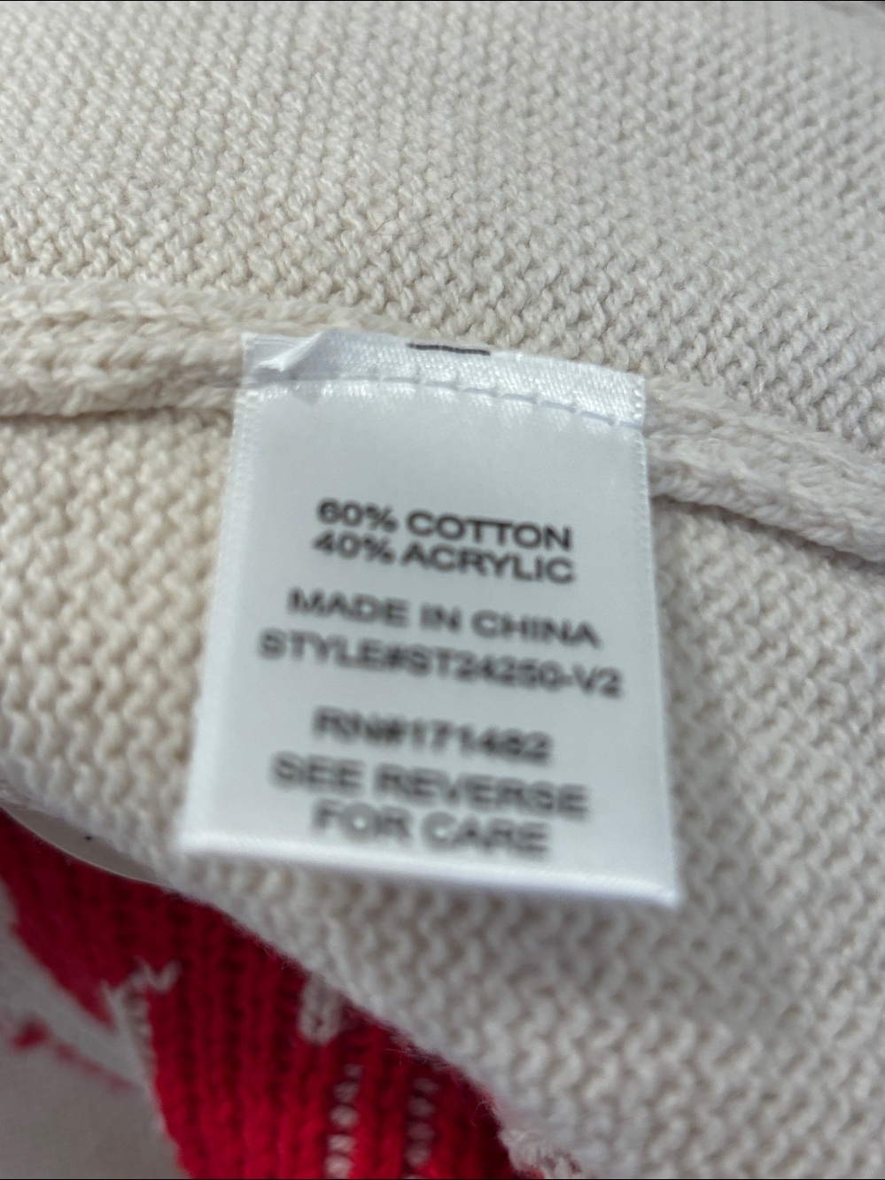 NWT Luna x Sol cream cardigan Sweater with Red Lobster Graphic - M - Picture 8 of 9